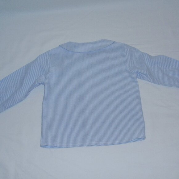 Edgehill Collection Striped Long Sleeve Button Shirt Boys 12m - Picture 6 of 6